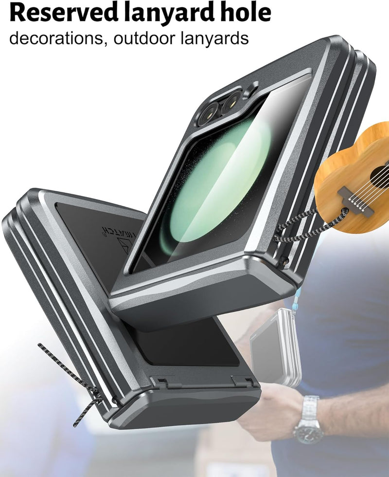 Samsung Z Flip 6 Aluminum Metal Heavy Duty Shockproof Protective Case
