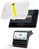 Screen Protector for Tesla Model Y 2024 - 2020 Model 3 2023 - 2017 with Alignment Kit Tempered Glass Touchscreen Protection for Dashboard Protective 9H Hardness anti Glare Fingerprint HD Clear