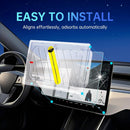 Screen Protector for Tesla Model Y 2024 - 2020 Model 3 2023 - 2017 with Alignment Kit Tempered Glass Touchscreen Protection for Dashboard Protective 9H Hardness anti Glare Fingerprint HD Clear