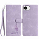 Skin Feel Embossed Feather Leather Phone Case, For iPhone 17 Pro Max