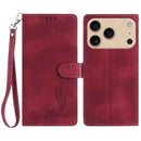 Skin Feel Embossed Feather Leather Phone Case, For iPhone 17 Pro Max