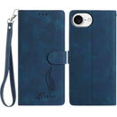 Skin Feel Embossed Feather Leather Phone Case, For iPhone 17 Pro Max