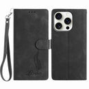 Skin Feel Embossed Feather Leather Phone Case, For iPhone 17 Pro Max