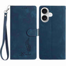 Skin Feel Embossed Feather Leather Phone Case, For iPhone 17 Pro Max