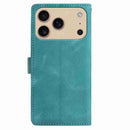 Skin Feel Embossed Feather Leather Phone Case, For iPhone 17 Pro Max