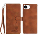Skin Feel Embossed Feather Leather Phone Case, For iPhone 17 Pro Max