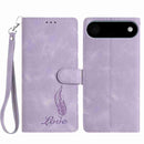 Skin Feel Embossed Feather Leather Phone Case, For iPhone 17 Pro Max