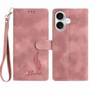 Skin Feel Embossed Feather Leather Phone Case, For iPhone 17 Pro Max