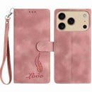 Skin Feel Embossed Feather Leather Phone Case, For iPhone 17 Pro Max