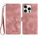 Skin Feel Embossed Feather Leather Phone Case, For iPhone 17 Pro Max