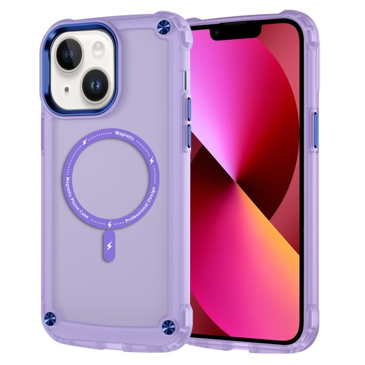 Skin Feel TPU + PC MagSafe Magnetic Phone Case, For iPhone 15