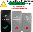 Slim Carbon Fiber Case for Samsung Galaxy S26 Ultra 2026, Paper Thin 1500D Aramid Fiber S26Ultra Cover Compatible with MagSafe, Matte Black Gray Twill [NOT Printed]