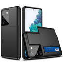 Slim Credit Card Wallet Case for Galaxy S21 Ultra