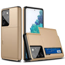 Slim Credit Card Wallet Case for Galaxy S21 Ultra