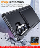 Galaxy Z Fold 7 Case, with Card Holder(2 Cards)[Kickstand]