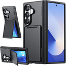 Galaxy Z Fold 7 Case, with Card Holder(2 Cards)[Kickstand]