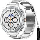 Stainless Steel Band Compatible with Samsung Galaxy Watch 8 7 6 5 4 Classic FE Pro 40Mm 44Mm 46Mm 43Mm 47Mm 45Mm 42Mm 20Mm Men Women Milanese Replacement Metal Elegant Casual