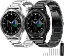 Stainless Steel Band Compatible with Samsung Galaxy Watch 8 7 6 5 4 Classic FE Pro 40Mm 44Mm 46Mm 43Mm 47Mm 45Mm 42Mm 20Mm Men Women Milanese Replacement Metal Elegant Casual