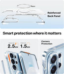 TORRAS Ultra Slim for Samsung Galaxy S26 Ultra Case Clear with Magnetic Stand, [Never Yellow] [Fit for MagSafe] [Open - edge]Frameless Thin Minimalist for S26 Ultra Case with Kickstand, Hard Protection