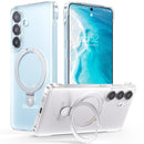 TORRAS Ultra Slim for Samsung Galaxy S26 Ultra Case Clear with Magnetic Stand, [Never Yellow] [Fit for MagSafe] [Open - edge]Frameless Thin Minimalist for S26 Ultra Case with Kickstand, Hard Protection