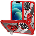TPU + PC Lens Protection Phone Case with Ring Holder, For iPhone 15 Pro Max