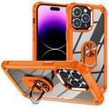 TPU + PC Lens Protection Phone Case with Ring Holder, For iPhone 15 Pro Max