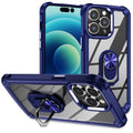 TPU + PC Lens Protection Phone Case with Ring Holder, For iPhone 15 Pro Max