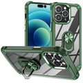 TPU + PC Lens Protection Phone Case with Ring Holder, For iPhone 15 Pro Max