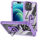 TPU + PC Lens Protection Phone Case with Ring Holder, For iPhone 15 Pro Max