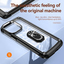 TPU + PC Lens Protection Phone Case with Ring Holder, For iPhone 15 Pro Max