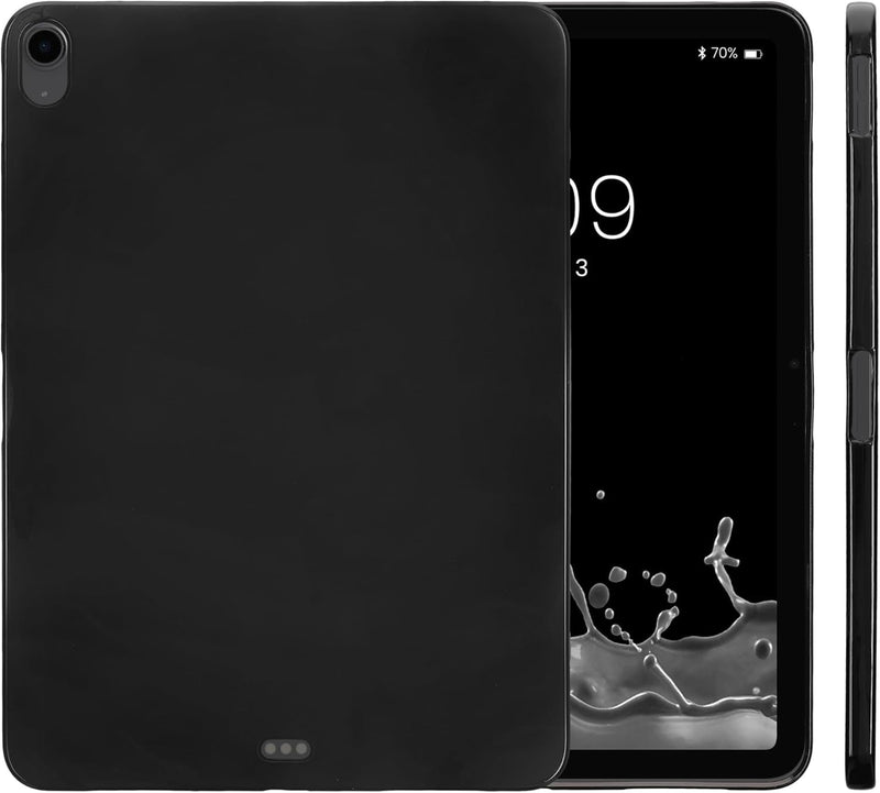 TPU Silicone Case Compatible with Apple Ipad Air 11" (6. Gen 2024) - Case Soft Flexible Shock Absorbent Cover - Black