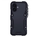 Trigger Design Hollow Metal Frame Phone Case with Lanyard