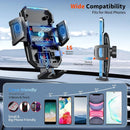 Upgraded 3 - In - 1 Car Phone Holder Mount Car Dashboard Air Vent Windshield,