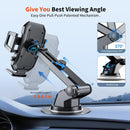 Upgraded 3 - In - 1 Car Phone Holder Mount Car Dashboard Air Vent Windshield,