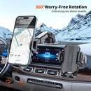 Upgraded 3 - In - 1 Car Phone Holder Mount Car Dashboard Air Vent Windshield,