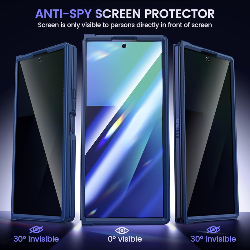 VEGO for Z - Fold - 7 - Case: Galaxy Fold 7 Case with Screen Protecor [Compatible with MagSafe] Full - Body Protection Magnetic Rugged Privacy Cover Shockproof Protective Phone Case for Samsung Z Fold 7 - Blue