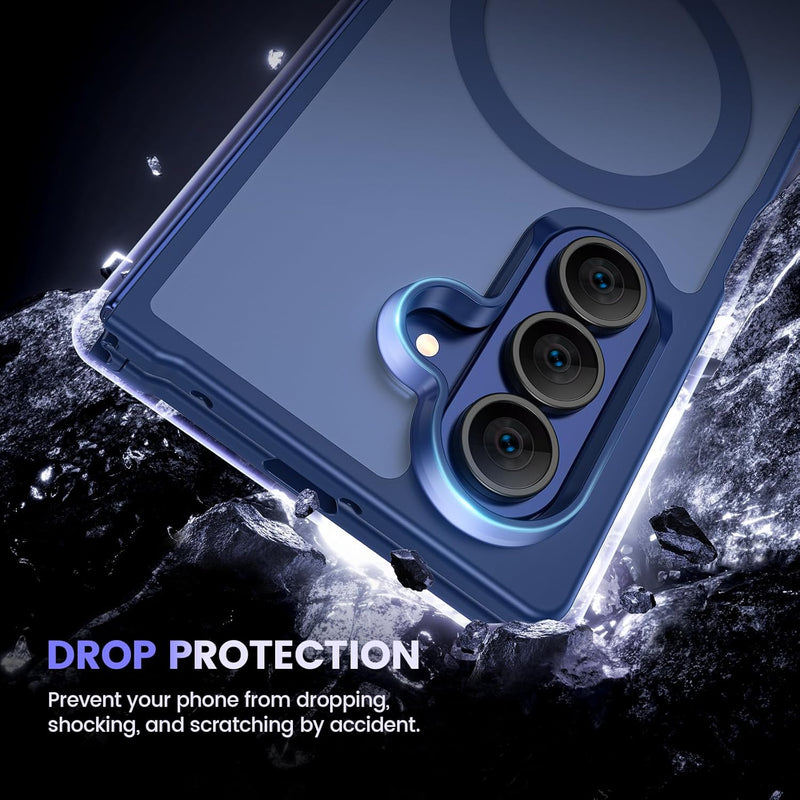 VEGO for Z - Fold - 7 - Case: Galaxy Fold 7 Case with Screen Protecor [Compatible with MagSafe] Full - Body Protection Magnetic Rugged Privacy Cover Shockproof Protective Phone Case for Samsung Z Fold 7 - Blue