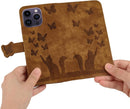 iPhone 16 Pro Max Butterfly Wallet Leather Case