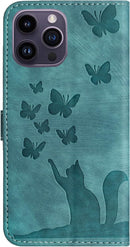 iPhone 16 Pro Max Butterfly Wallet Leather Case