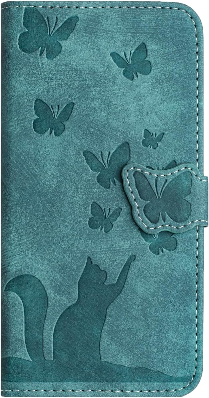 Wallet Case Compatible with iPhone 16 Pro Max Cat Butterfly Phone Cover - Gorilla Cases