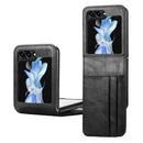 Wallet Case for Samsung Galaxy Z Flip 6 with Card Holder, Business Style Premium PU Leather Purse