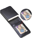 Wallet Case for Samsung Galaxy Z Flip 6 with Card Holder, Business Style Premium PU Leather Purse