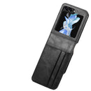 Wallet Case for Samsung Galaxy Z Flip 6 with Card Holder, Business Style Premium PU Leather Purse