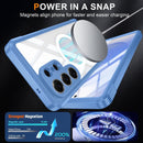 Waterproof Case for Galaxy S26 Ultra,[Military - Grade Drop Protection] with Built - in Screen Protector Case,Dustproof Heavy Duty Full Body Protective Case, Blue