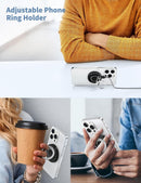 Wireless Charger 15W Fast Charging Pad Phone Ring Holder iPhone 12/13/16/17, Apple Watch