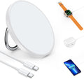 Wireless Charger 15W Fast Charging Pad Phone Ring Holder iPhone 12/13/16/17, Apple Watch