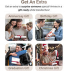 Mens walnut wood docking station and nightstand organizer with RFID leather wallet phone and tablet charging stand.