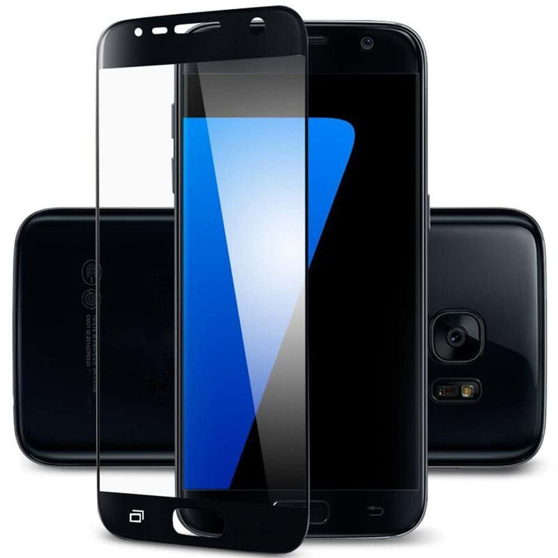 2 Pack - Gorilla Cases Galaxy S7 Screen Protector (Black) - GorillaCaseStore