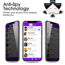2 Pack iPhone X Screen Protector Black Privacy Tempered Glass