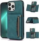 iPhone 14 Pro Max Wallet Case Holder Vintage PU Leather Case